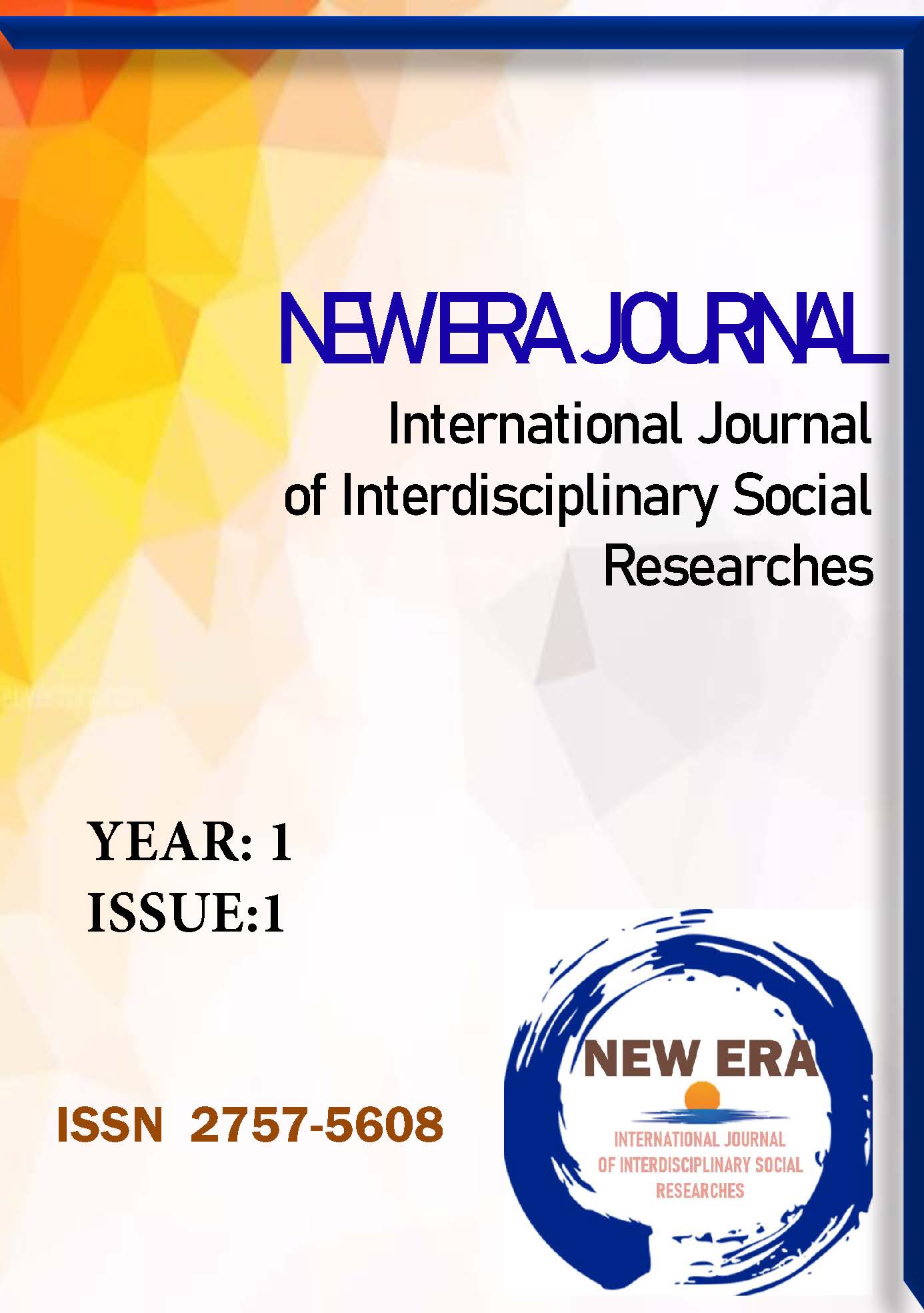 					View Vol. 1 No. 1 (2016): NEW ERA INTERNATIONAL JOURNAL OF INTERDISCIPLINARY SOCIAL RESEARCHES
				