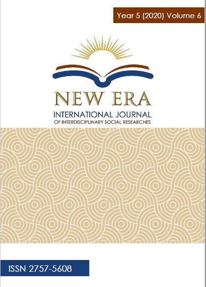 					View Vol. 5 No. 6 (2020): NEW ERA INTERNATIONAL JOURNAL OF INTERDISCIPLINARY SOCIAL RESEARCHES
				